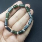 Natural Seraphinite Beaded Bracelet Handmade | Stretch Cord | Gift Jewelry - Image 4
