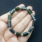 Natural Seraphinite Beaded Bracelet Handmade | Stretch Cord | Gift Jewelry - Image 5