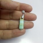 Natural Caribbean Calcite Gemstone Pendant 23.7mm with Steel Hook Gift Jewelry - Image 2