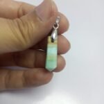 Natural Caribbean Calcite Gemstone Pendant 23.7mm with Steel Hook Gift Jewelry - Image 3