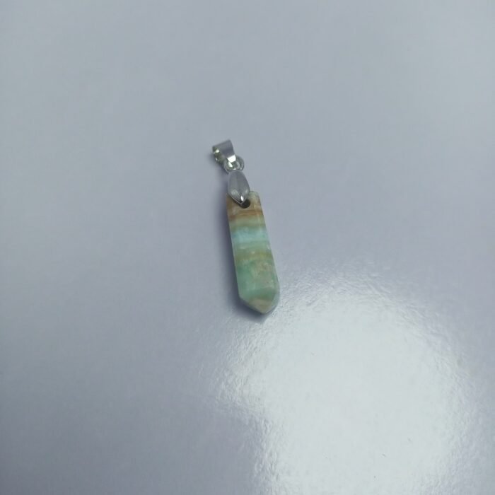 Natural Caribbean Calcite Gemstone Pendant 23.7mm with Steel Hook Gift Jewelry - Image 4