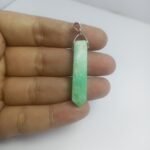 Natural Amazonite Pendant Steel Hook Green Gemstone 39.30ct Pakistan - Image 2