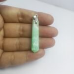 Natural Amazonite Pendant Steel Hook Green Gemstone 39.30ct Pakistan - Image 3