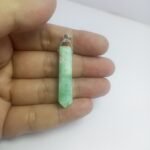 Natural Amazonite Pendant Steel Hook Green Gemstone 39.30ct Pakistan - Image 4