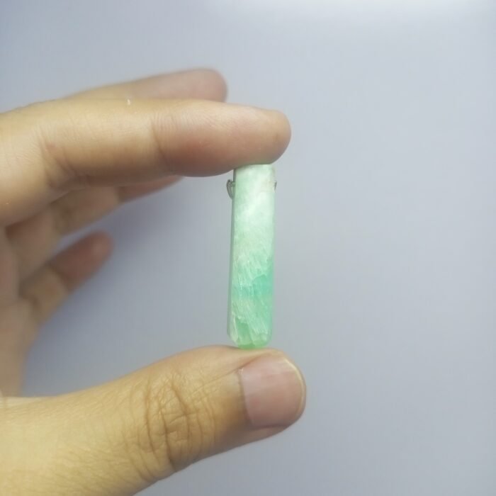 Natural Amazonite Pendant Steel Hook Green Gemstone 39.30ct Pakistan - Image 6