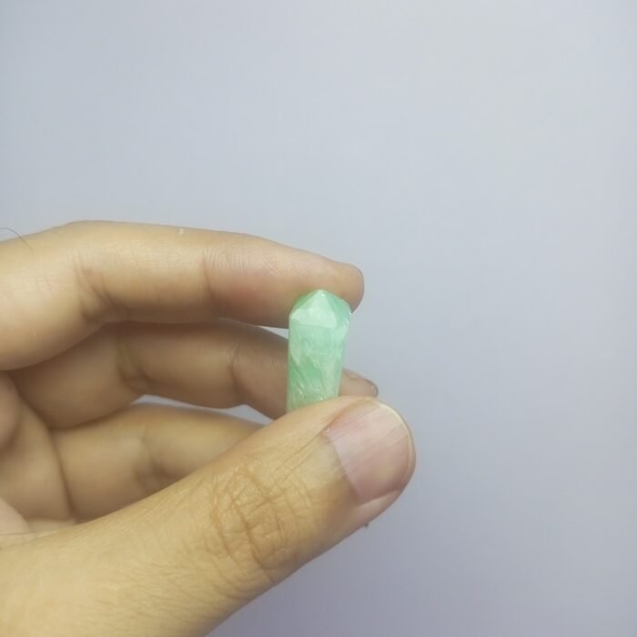 Natural Amazonite Pendant Steel Hook Green Gemstone 39.30ct Pakistan - Image 8