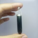 Natural Black Serpentine Pendant 925 Sterling Silver 50.20ct Pakistan - Image 7