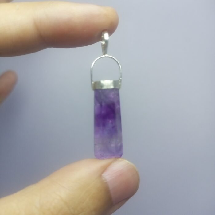 Natural Amethyst Pendant 925 Sterling Silver Purple Gem 27.30ct Pakistan - Image 7