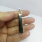 Natural Black Serpentine Pendant 925 Sterling Silver 39ct Pakistan - Image 2