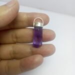 Natural Amethyst Pendant 925 Sterling Silver Purple Gem 27.30ct Pakistan - Image 3