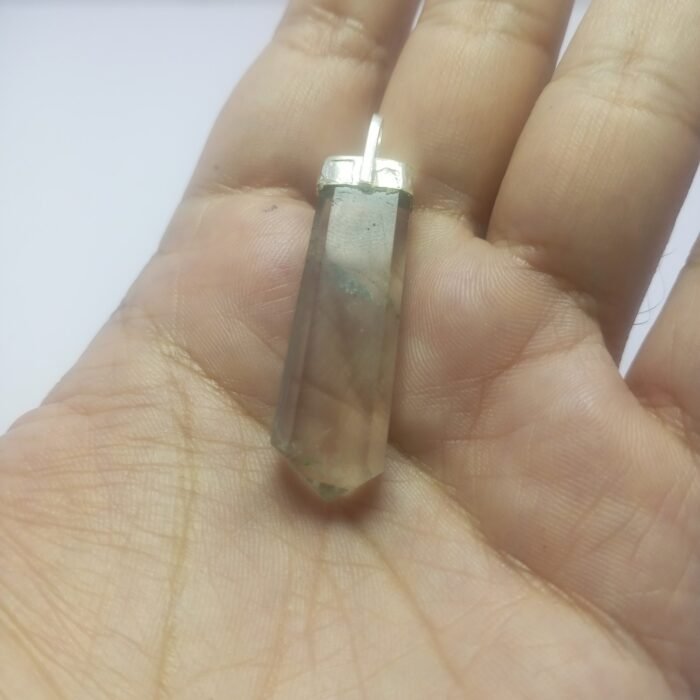 Natural Transparent Quartz Pendant 925 Sterling Silver 45.55ct Pakistan - Image 11