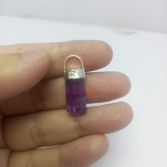 Natural Amethyst Pendant 925 Sterling Silver Purple Gem 27.30ct Pakistan - Image 3