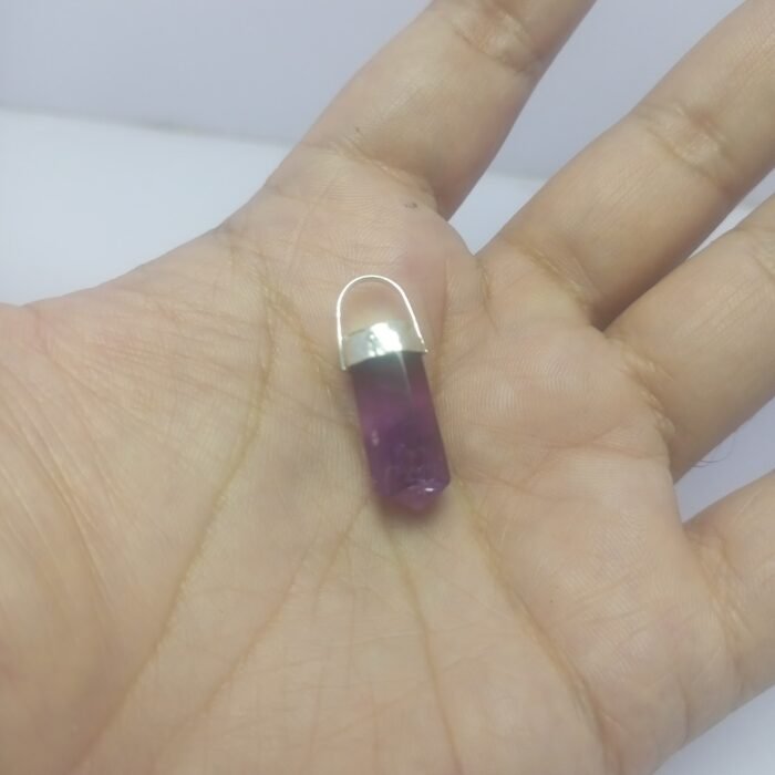 Natural Amethyst Pendant 925 Sterling Silver Purple Gem 27.30ct Pakistan - Image 6