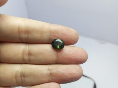 Natural Peridot Owl Carved Gemstone 4.45ct Pakistan Origin Loose Gemstone