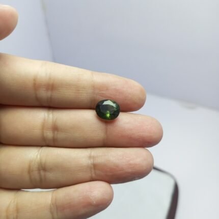Natural Peridot Owl Carved Gemstone 4.45ct Pakistan Origin Loose Gemstone