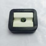 Natural Peridot Owl Carving 4.45ct with Black Tourmaline From Pakistan - Image 3