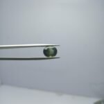 Natural Peridot Owl Carving 4.45ct with Black Tourmaline From Pakistan - Image 7