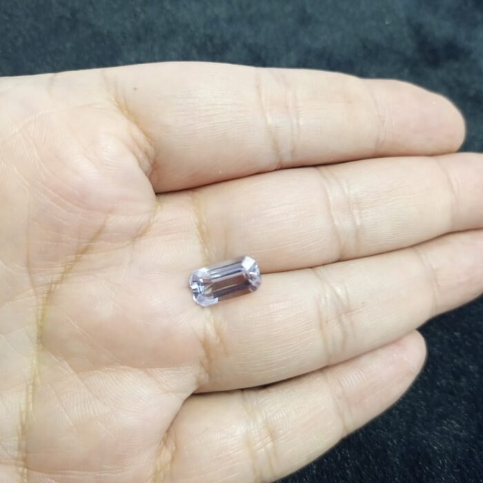 Natural Kunzite 5.30ct Baguette Cut Blue Shade Gem Pakistan - Image 2