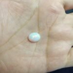 3.40ct Natural Ethiopian White Opal Cabochon Gemstone Rare - Image 3