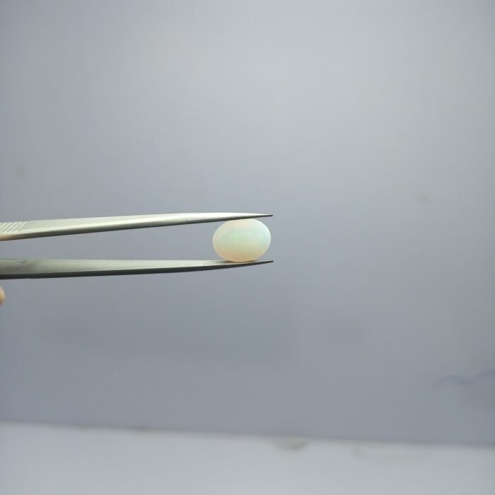 3.40ct Natural Ethiopian White Opal Cabochon Gemstone Rare - Image 9