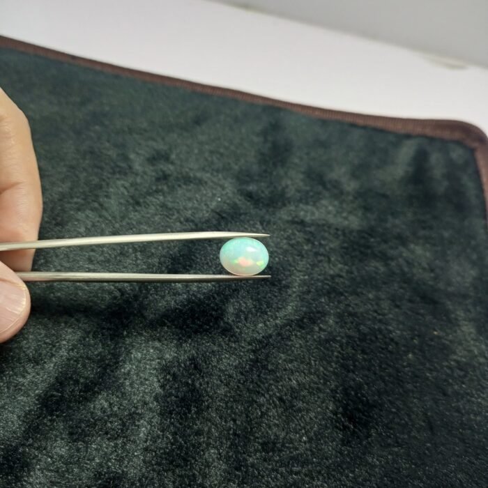 3.40ct Natural Ethiopian White Opal Cabochon Gemstone Rare - Image 10