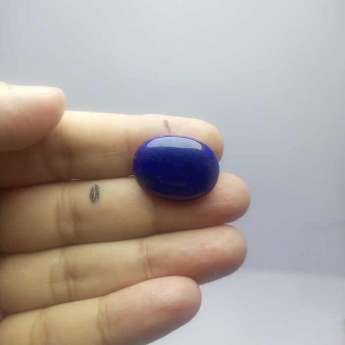 Natural Lapis Lazuli 17.60ct Oval Cabochon Pyrite Afghanistan - Image 5