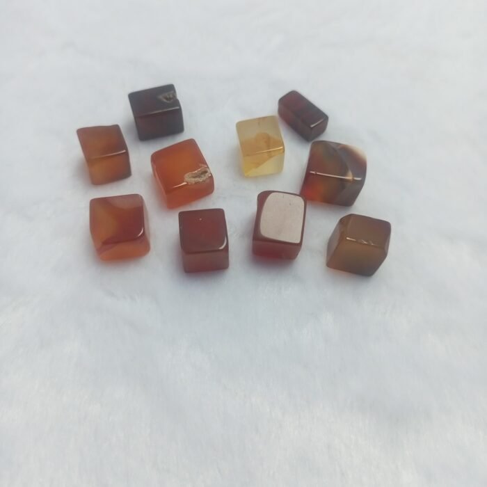 10pc Natural Agate Lot 144.50ct Multi Color Square Pakistan - Image 2