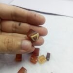 10pc Natural Agate Lot 144.50ct Multi Color Square Pakistan - Image 6