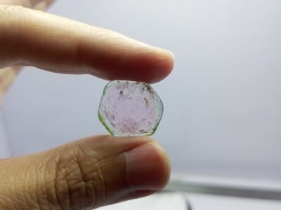 Natural Tourmaline Rough Crystal Afghanistan Origin Multi Color Slice Mineral Specimen