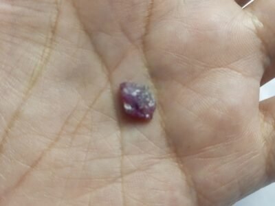 Natural Pink Sapphire Rough Crystal Pakistan Origin Small Slice Mineral Specimen