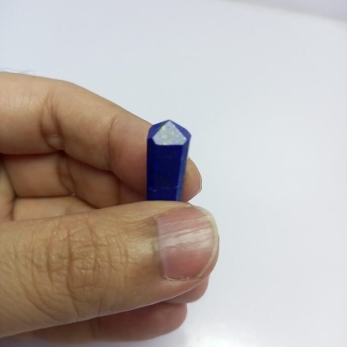 Natural Lapis Lazuli Crystal Pendant Handmade Copper Antique Style - Image 4