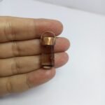 Natural Golden Rutile Quartz Copper Pendant Pakistan Origin Rutilated Quartz Antique Style Jewelry