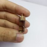 Natural Golden Rutile Quartz Pendant Handmade Copper Antique - Image 5