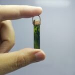 Natural Serpentine Pendant Handmade Copper Antique Style - Image 4