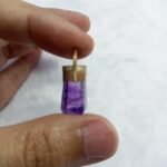 Natural Amethyst Crystal Pendant Handmade Copper Antique Style - Image 2