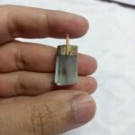 Natural Aquamarine Crystal Pendant Handmade Copper Antique Style - Image 3