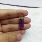 Natural Amethyst Copper Pendant Pakistan Origin Purple Amethyst Stone Vintage Necklace