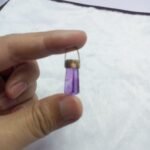 Purple Amethyst Stone Pendant Vintage Style - Image 2