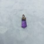 Purple Amethyst Stone Pendant Vintage Style - Image 4