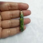 Natural Serpentine Copper Pendant Pakistan Origin Serpentine Green Stone Antique Necklace