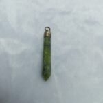 Polished Green Serpentine Pendant Antique Inspired - Image 3
