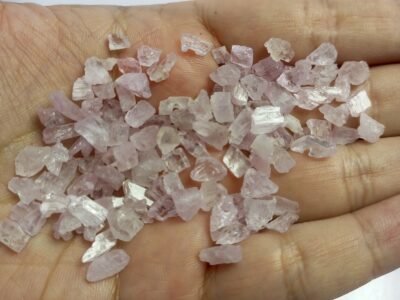 Natural Kunzite Rough Crystal Afghanistan Origin Raw Pink Spodumene Mineral Specimen