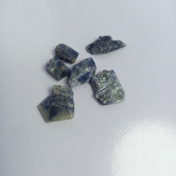 6pc Natural Blue Sapphire Rough 69ct Crystal Lot Afghanistan - Image 2