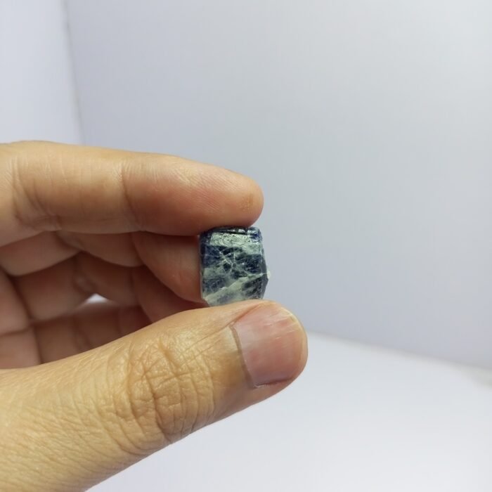 6pc Natural Blue Sapphire Rough 69ct Crystal Lot Afghanistan - Image 14