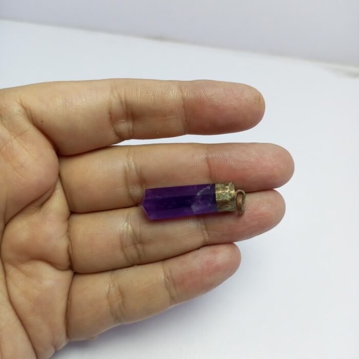 Natural Pakistan Amethyst Pendant Antique Design - Image 3