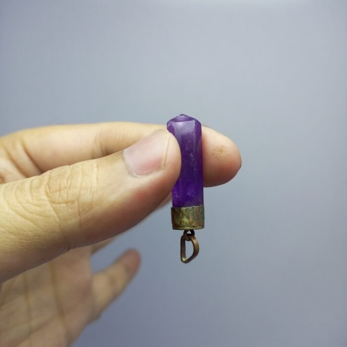 Natural Pakistan Amethyst Pendant Antique Design - Image 5