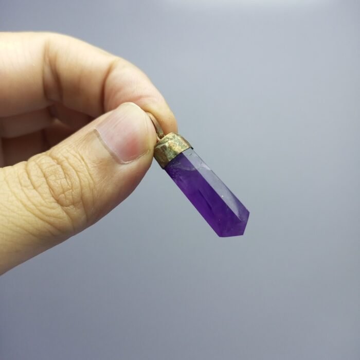 Natural Pakistan Amethyst Pendant Antique Design - Image 6