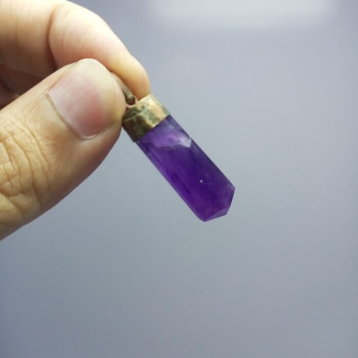 Natural Pakistan Amethyst Pendant Antique Design - Image 7
