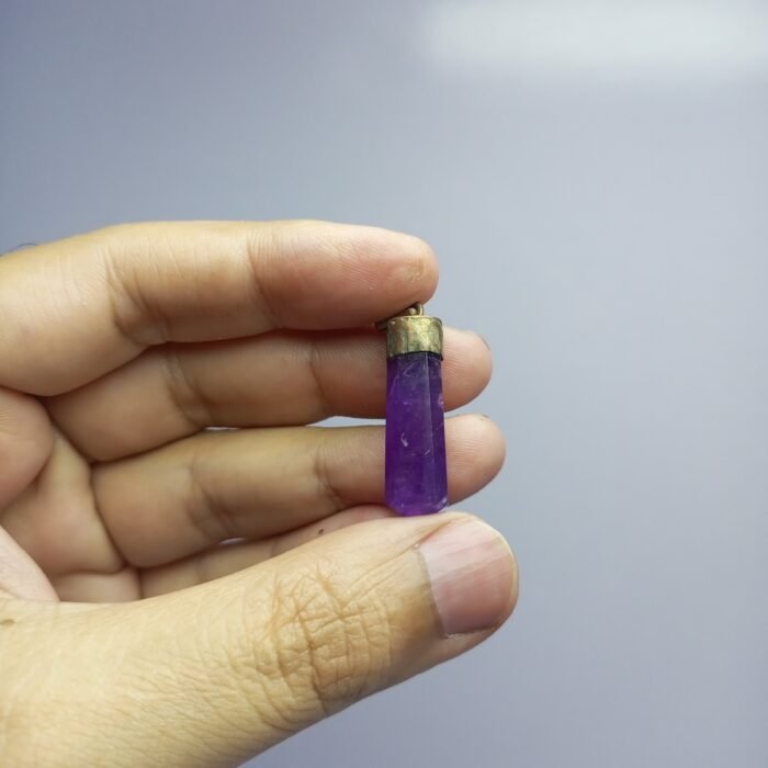 Natural Pakistan Amethyst Pendant Antique Design - Image 8