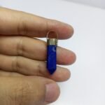 Natural Lapis Lazuli Copper Pendant Afghanistan Origin Blue Lapis Stone Copper Frame Pendant